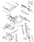 Full WE Hi-Capa parts diagram showing where the 4.3 recoil spring (part 34) fits