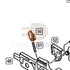 WE Hi-Capa parts diagram with the valve knocker sear, part 50, outlined