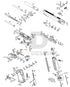 Full WE Hi-Capa parts diagram showing where the valve knocker housing screw (part 55) fits
