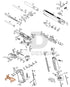 Full WE Hi-Capa parts diagram showing where the trigger and bar A (parts 59, 60 and 61) fit