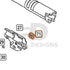 WE Hi-Capa parts diagram with the hop chamber stopper, part 71, outlined