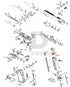 Full WE Hi-Capa parts diagram showing where the gas route (part 74) fits