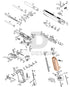 Full WE Hi-Capa parts diagram showing where the magazine shell (part 77) fits
