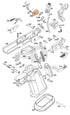 Full WE Hi-Capa full-auto lower parts diagram showing where the auto frame chassis (part 203) fits