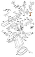 Full WE Hi-Capa full-auto lower parts diagram showing where the valve knocker sear and spring (parts 208 and 211) fit