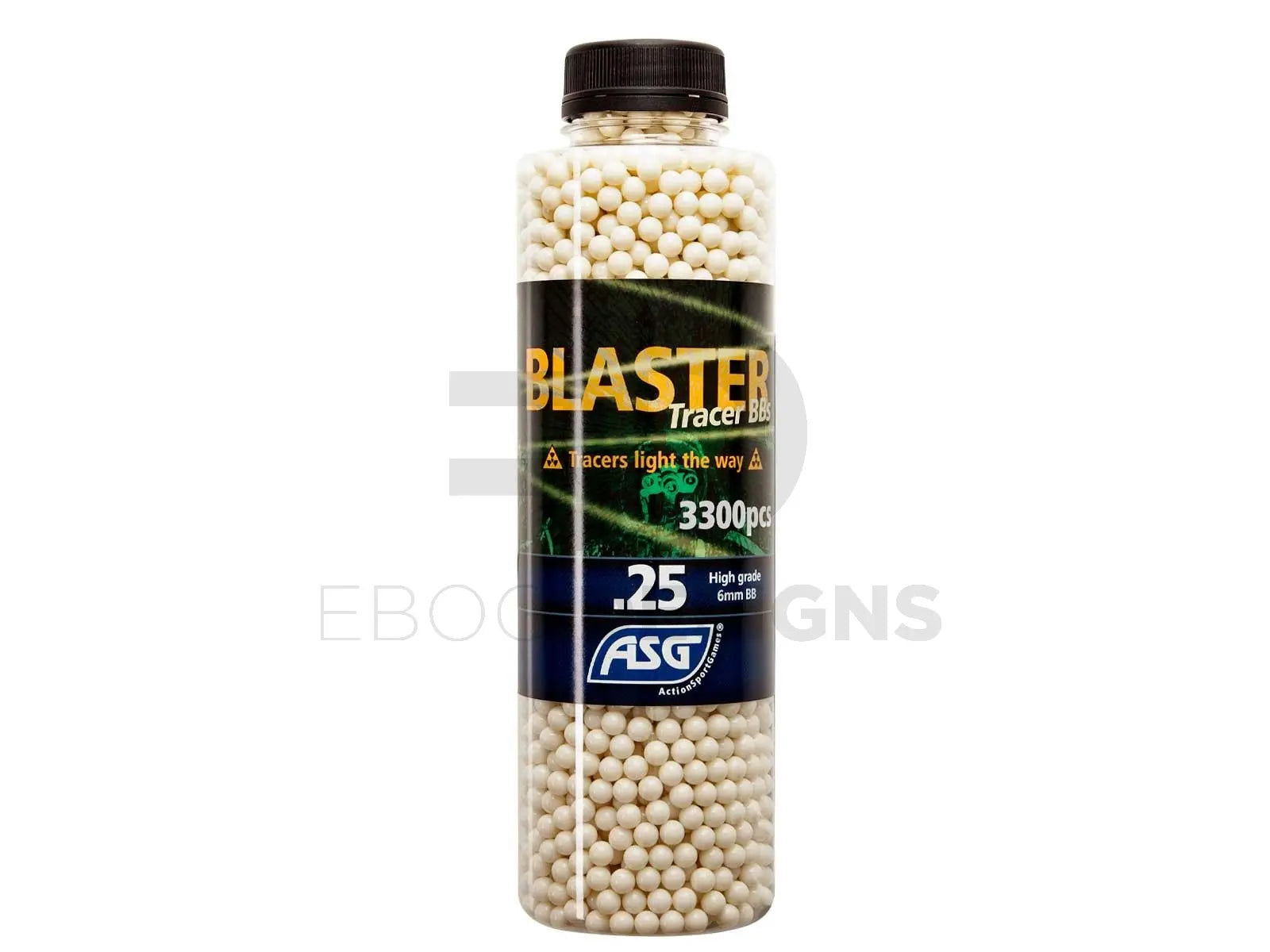 ASG AIRSOFT BB, BLASTER, 0.25 3300 PCS. TRACER Green ASG - Airsoft 
