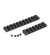 Action Army AAP-01 rail set, two black Picatinny rail sections with mounting screws, for the AAP-01 gas blowback airsoft pistol