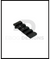 Action Army AAP-01 rear mount, a black CNC adapter with a short Picatinny rail for fitting a stock or accessory to the rear of the AAP-01