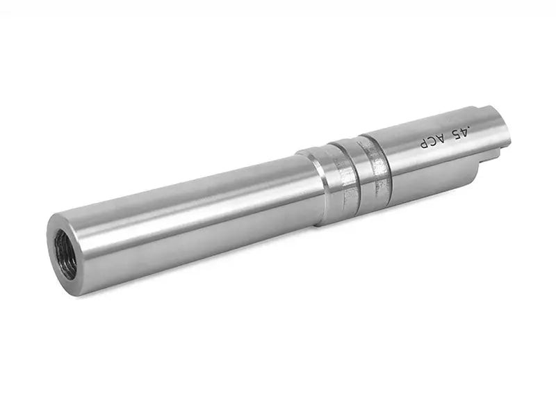 Airsoft Masterpiece .45 ACP STEEL Threaded Fix Outer Barrel for Hi-CAPA 4.3 (Silver) Airsoft Masterpiece - Airsoft 