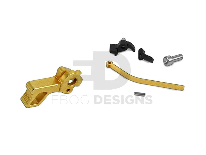 Airsoft Masterpiece CNC Steel Hammer & Sear Set for Marui Hi-CAPA (STI Square) Type 6 (Gold) Airsoft Masterpiece - Airsoft 