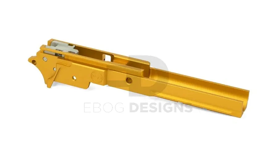 Airsoft Masterpiece Infinity 4.3″ Aluminum Advance Frame with Tactical Rail for Hi-CAPA 4.3 (Gold) Airsoft Masterpiece - Airsoft 