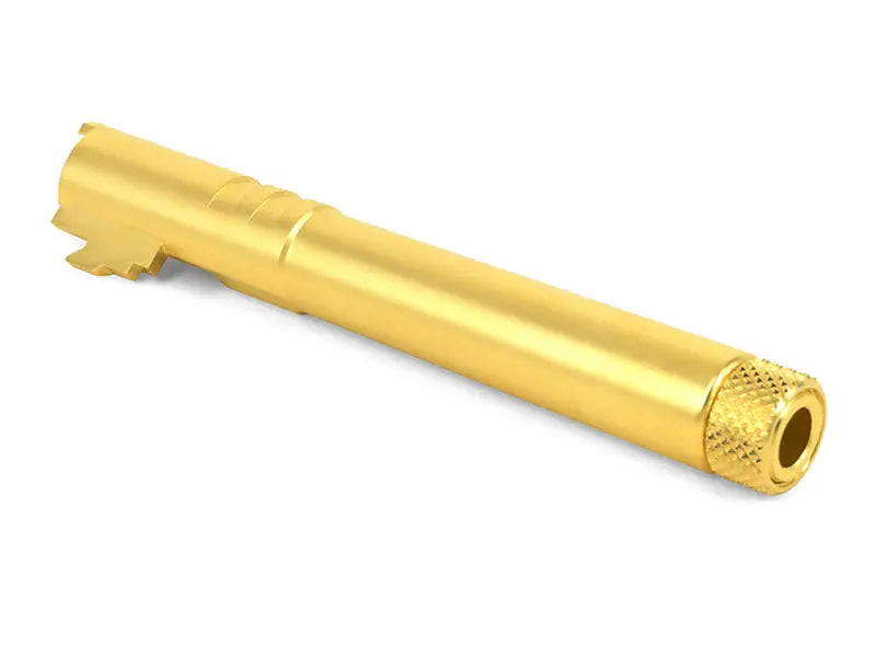 Airsoft Masterpiece STEEL Fix Outer Barrel with Threads for Hi-CAPA 5.1 (Gold) airsoft masterpiece - Airsoft 