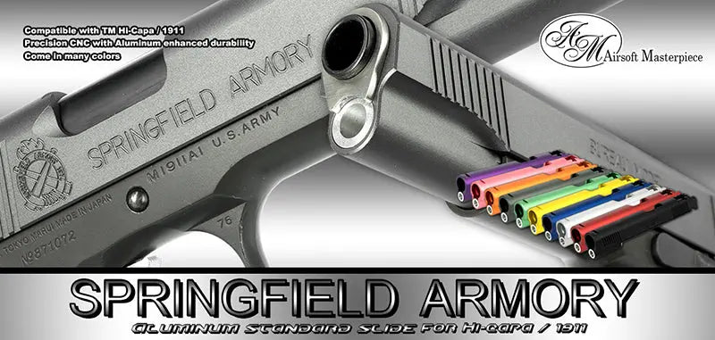 Airsoft Masterpiece Springfield Standard Slide for Hi-CAPA 5.1 / 1911 (Purple) airsoft masterpiece - Airsoft 