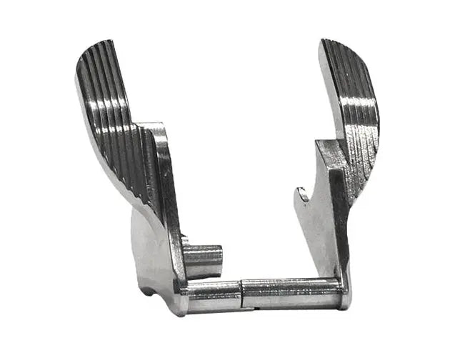 Airsoft Masterpiece Steel Thumb Safeties - STI (Silver) airsoft masterpiece - Airsoft 
