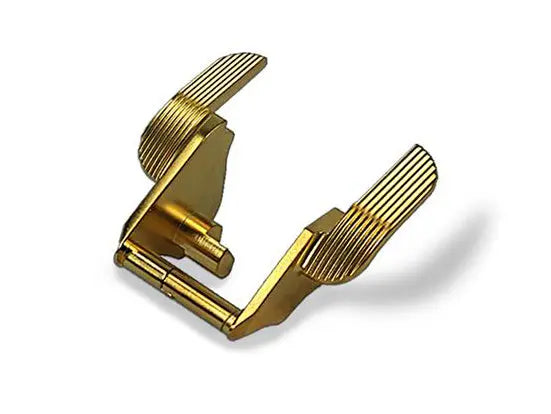 Airsoft Masterpiece Steel Thumb Safeties – SV (Gold) airsoft masterpiece - Airsoft 