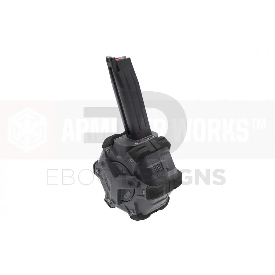 Armorer Works AW Custom Adaptive drum magazine 350 round - Hi Capa Black AW