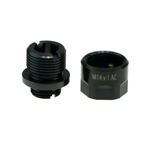 CowCow A01 Stainless Steel Silencer Adapter (11mm to 14mm, Black) CowCow - Airsoft 