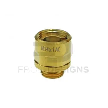 CowCow A01 Stainless Steel Silencer Adapter (11mm to 14mm, Gold) CowCow - Airsoft 