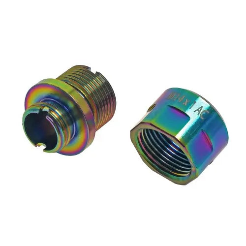 CowCow A01 Stainless Steel Silencer Adapter (11mm to 14mm, Rainbow) CowCow - Airsoft 