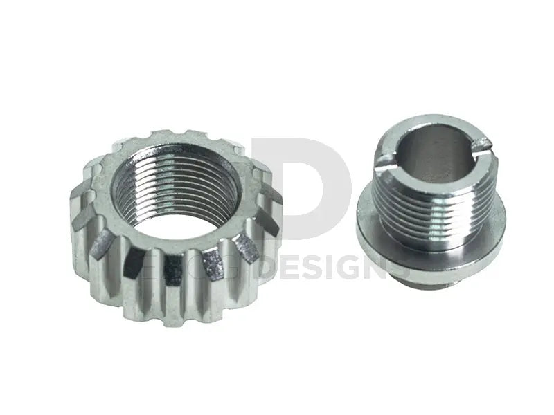 CowCow A02 Stainless Steel Silencer Adapter (11mm to 14mm, Silver) CowCow - Airsoft 