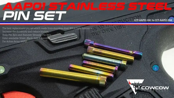 CowCow AAP01 Stainless Steel Pin Set - Gold CowCow - Airsoft 