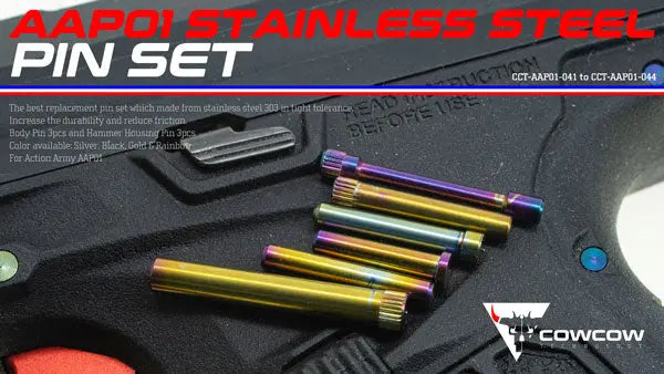 CowCow AAP01 Stainless Steel Pin Set - Silver CowCow - Airsoft 
