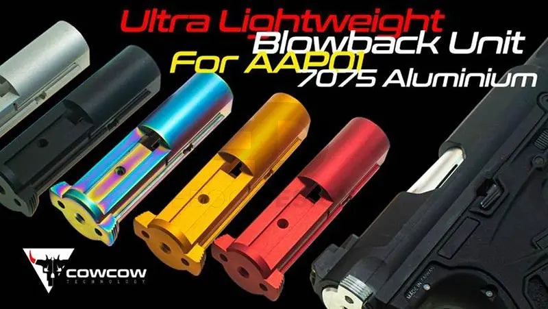 Cowcow AAP01 Aluminium Ultra Lightweight Blowback Unit - Black CowCow - Airsoft 