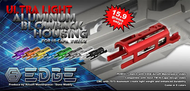 EDGE Aluminum Blowback Housing Ver.2 for Hi-CAPA/1911 (Green) EDGE - Airsoft 