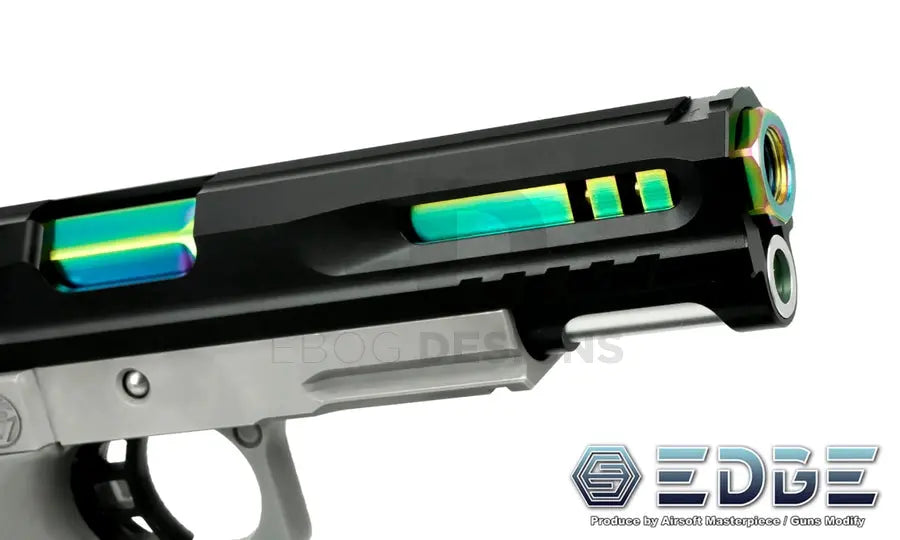 EDGE Custom “HEXA” Stainless Steel Outer Barrel for Hi-CAPA 5.1 (Black) EDGE - Airsoft 