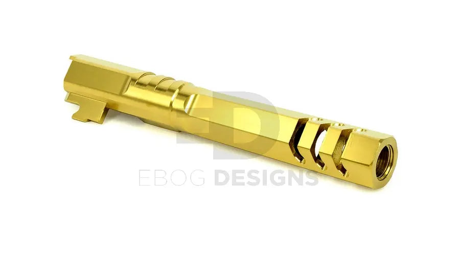 EDGE Custom “HEXA” Stainless Steel Outer Barrel for Hi-CAPA 5.1 (Gold) EDGE - Airsoft 