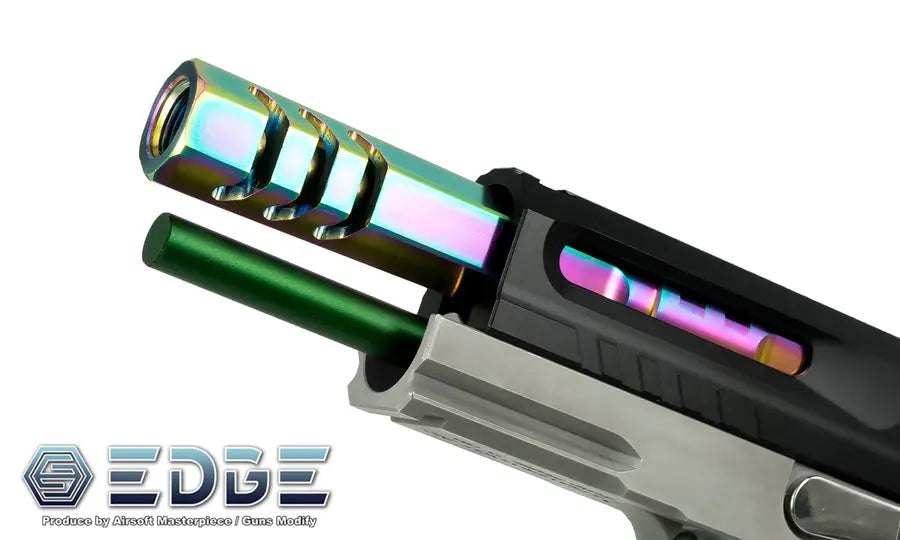 EDGE Custom “HEXA” Stainless Steel Outer Barrel for Hi-CAPA 5.1 (Rainbow) EDGE - Airsoft 