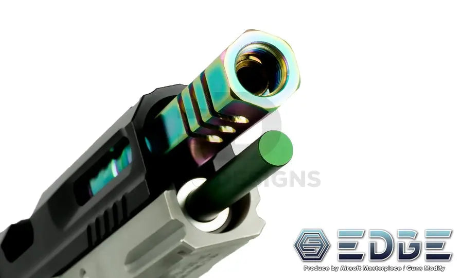 EDGE Custom “HEXA” Stainless Steel Outer Barrel for Hi-CAPA 5.1 (Silver) EDGE - Airsoft 