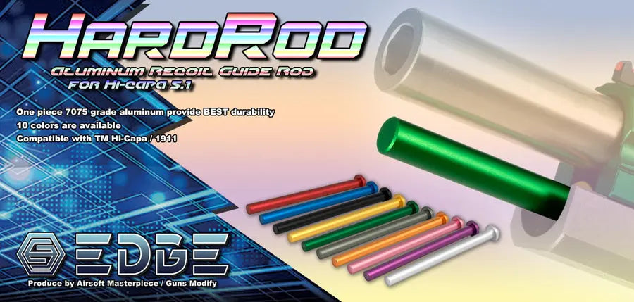 EDGE Custom “Hard Rod” Aluminium Recoil Guide Rod For HI-CAPA 5.1 (Orange) EDGE - Airsoft 