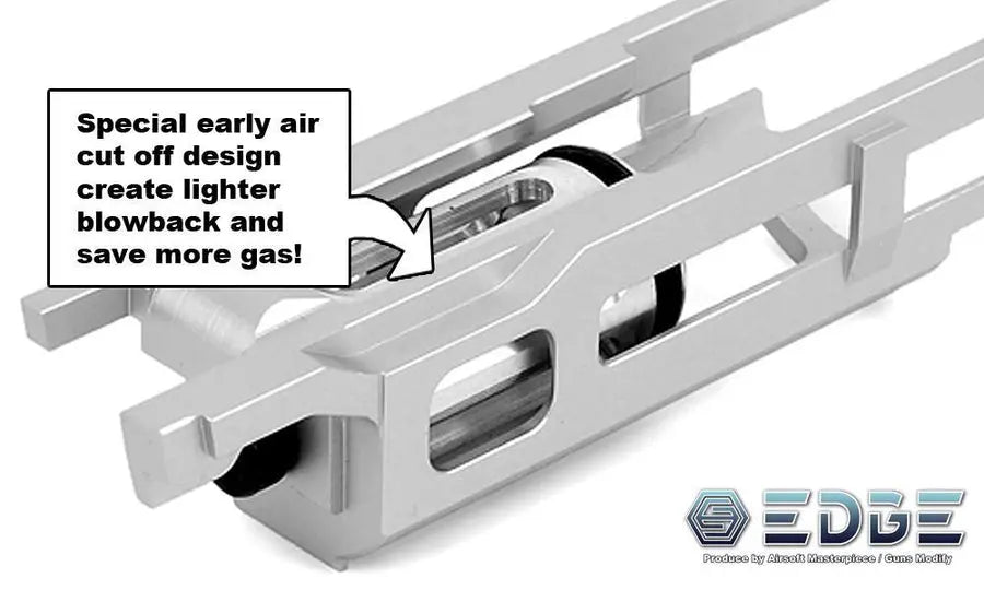 EDGE ULTRA LIGHT Aluminum Blowback Housing for Hi-CAPA/1911 (Titanium Grey) EDGE - Airsoft 