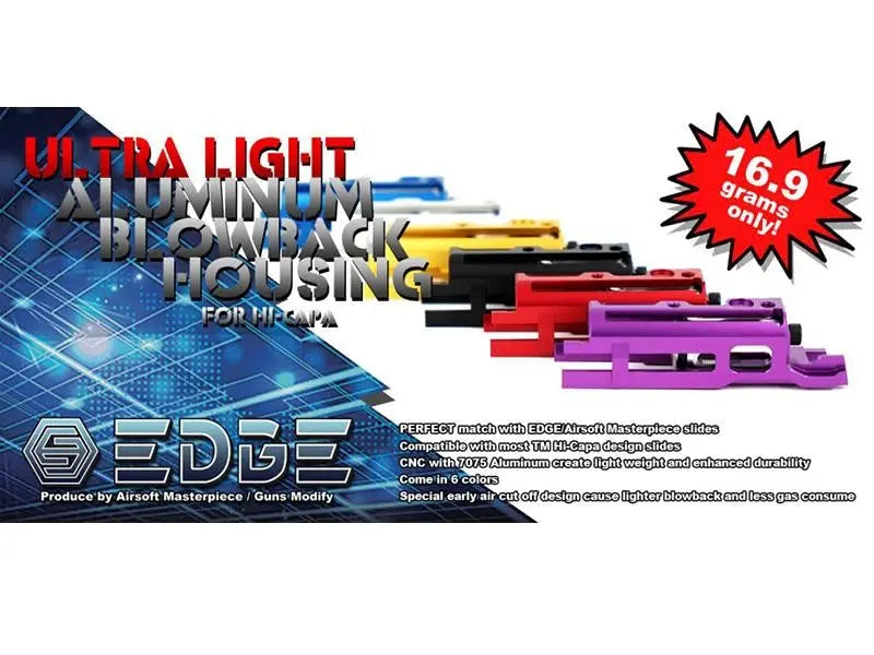 EDGE ULTRA LIGHT Aluminum Blowback Housing for Hi-CAPA/1911 (Titanium Grey) EDGE - Airsoft 