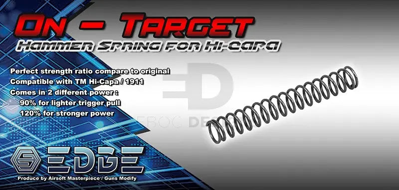 EDGE "ON-TARGET" 120% Hammer Spring For Hi-CAPA 5.1 (For Alum. Slide) EDGE - Airsoft 
