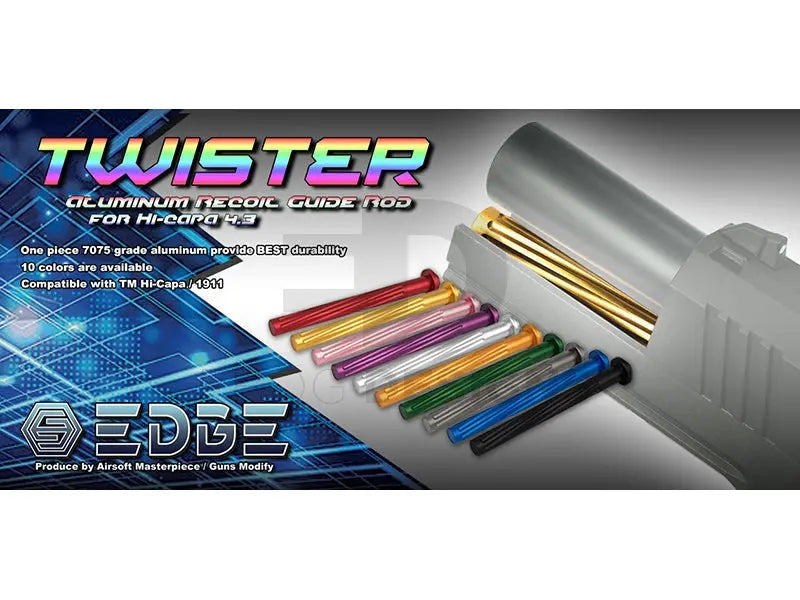 EDGE "Twister" Recoil Guide Rod For Hi-CAPA 4.3 (Silver) EDGE - Airsoft 