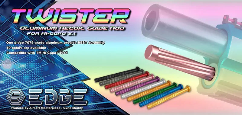 EDGE "Twister" Recoil Guide Rod For Hi-CAPA 5.1 (Black) EDGE - Airsoft 