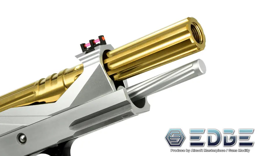 EDGE “WARP” Stainless Steel Outer Barrel for Hi-CAPA 5.1 (Black) EDGE - Airsoft 