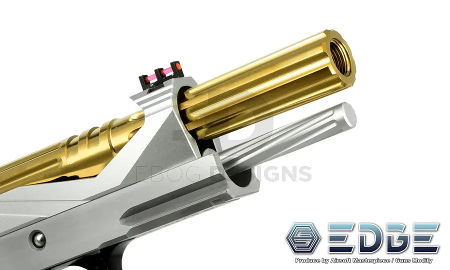 EDGE “WARP” Stainless Steel Outer Barrel for Hi-CAPA 5.1 (Matt Black) EDGE - Airsoft 