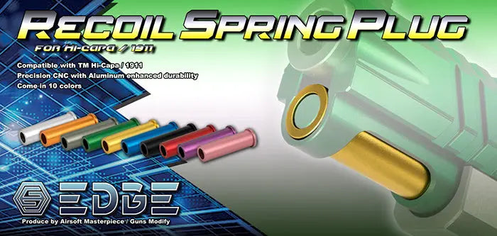 Edge Recoil Spring Plug for Hi-CAPA 5.1 (Black) EDGE - Airsoft 