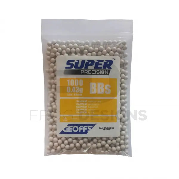 GEOFFS™ SUPER PRECISION™ BBS 0.43G 1000 WHITE Geoffs - Airsoft 