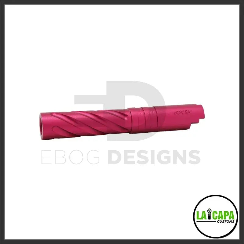 LA Capa Customs 4.3 Aluminum Tornado Threaded Outer Barrel - Pink lacapacustoms - Airsoft 