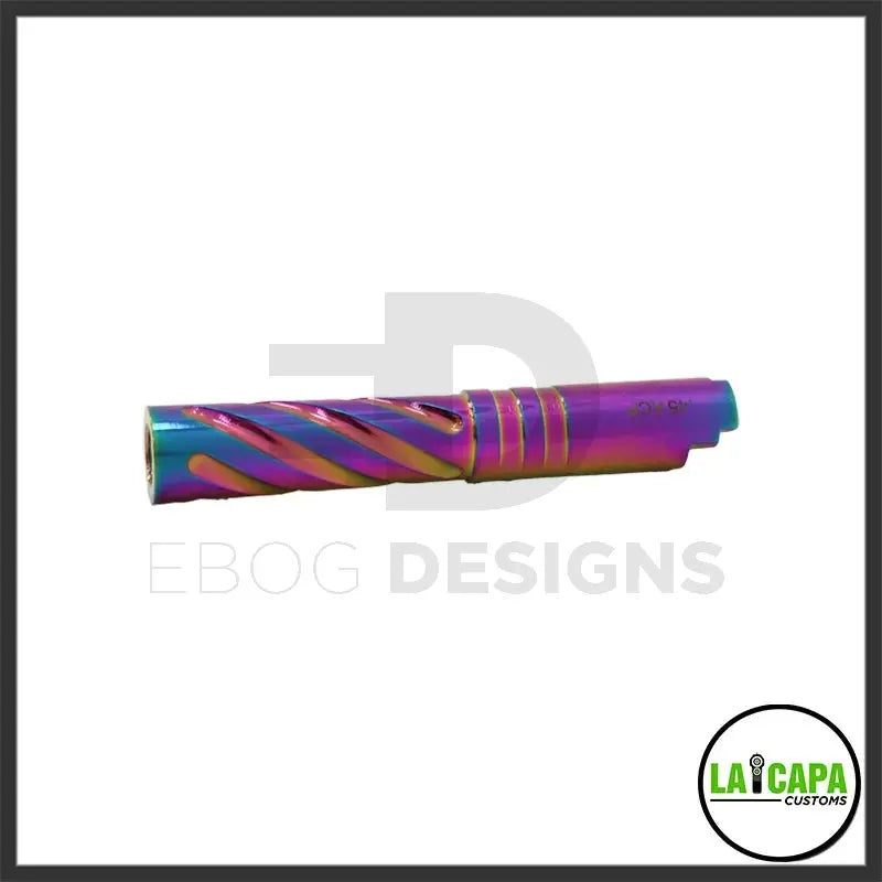 LA Capa Customs 4.3 Aluminum Tornado Threaded Outer Barrel - Rainbow lacapacustoms - Airsoft 