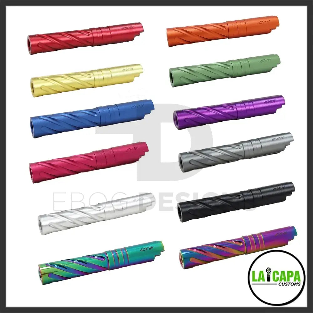 LA Capa Customs 4.3 Aluminum Tornado Threaded Outer Barrel - Rainbow lacapacustoms - Airsoft 