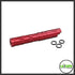 LA Capa Customs 4.3 Aluminum Tornado Threaded Outer Barrel - Red lacapacustoms - Airsoft 