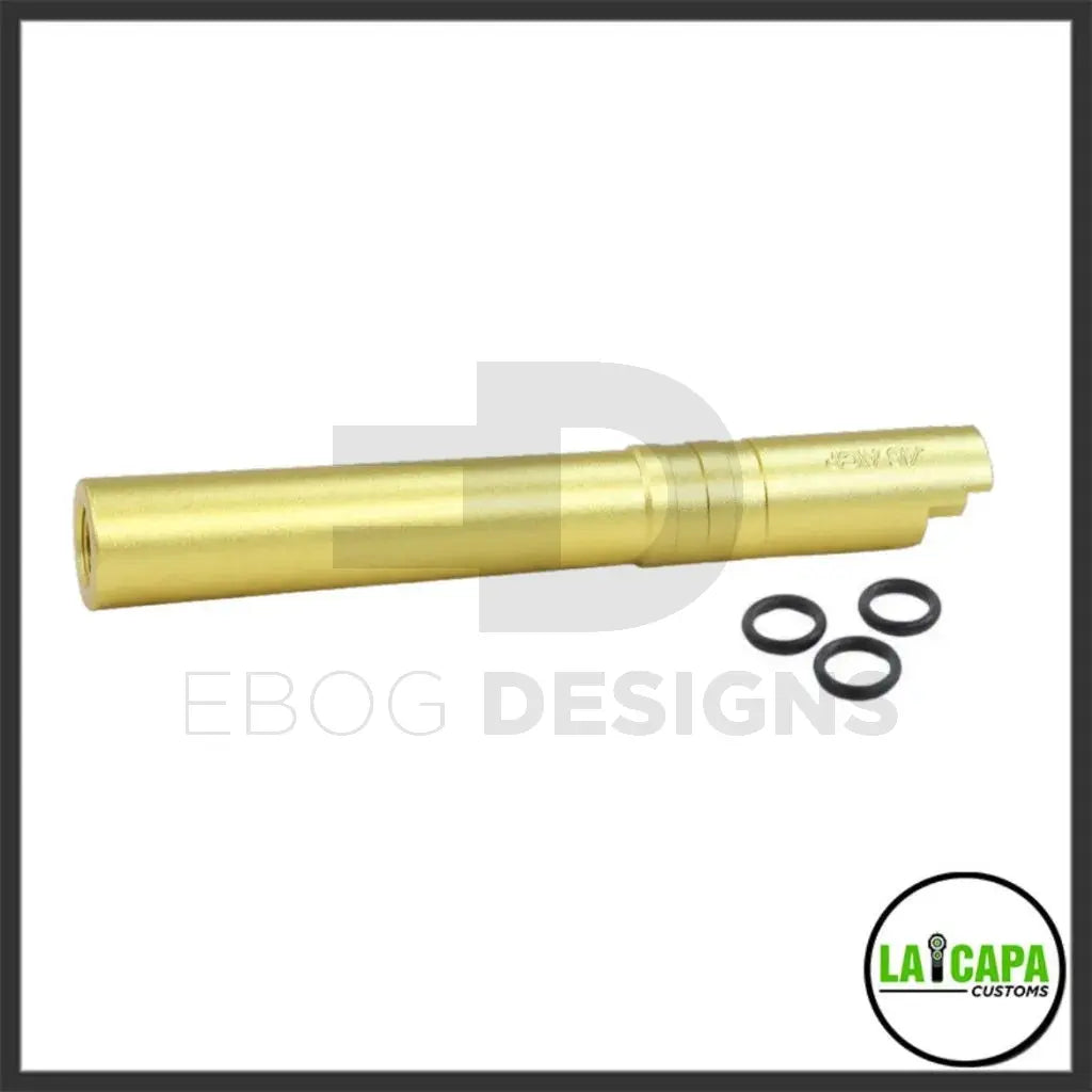LA Capa Customs 5.1 Aluminum Threaded Outer Barrel - Gold lacapacustoms - Airsoft 
