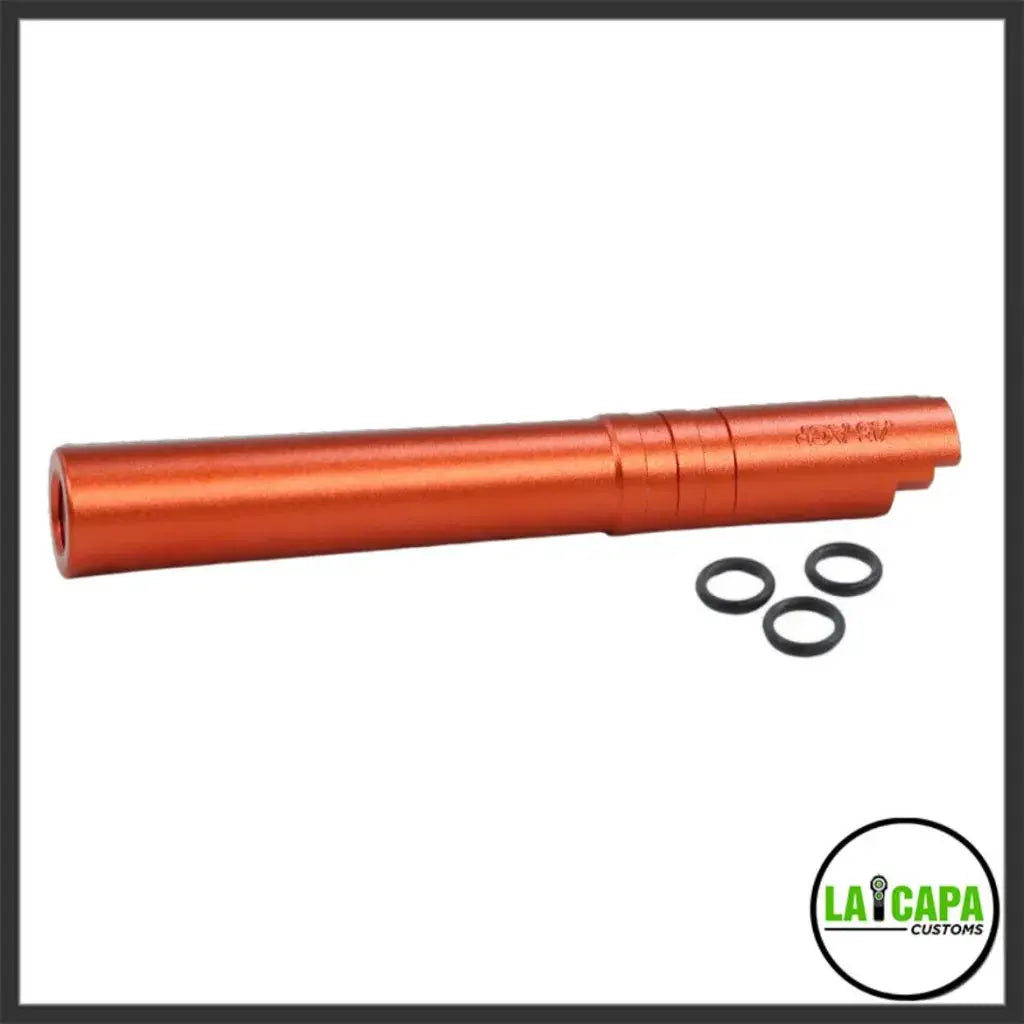 LA Capa Customs 5.1 Aluminum Threaded Outer Barrel - Orange lacapacustoms - Airsoft 