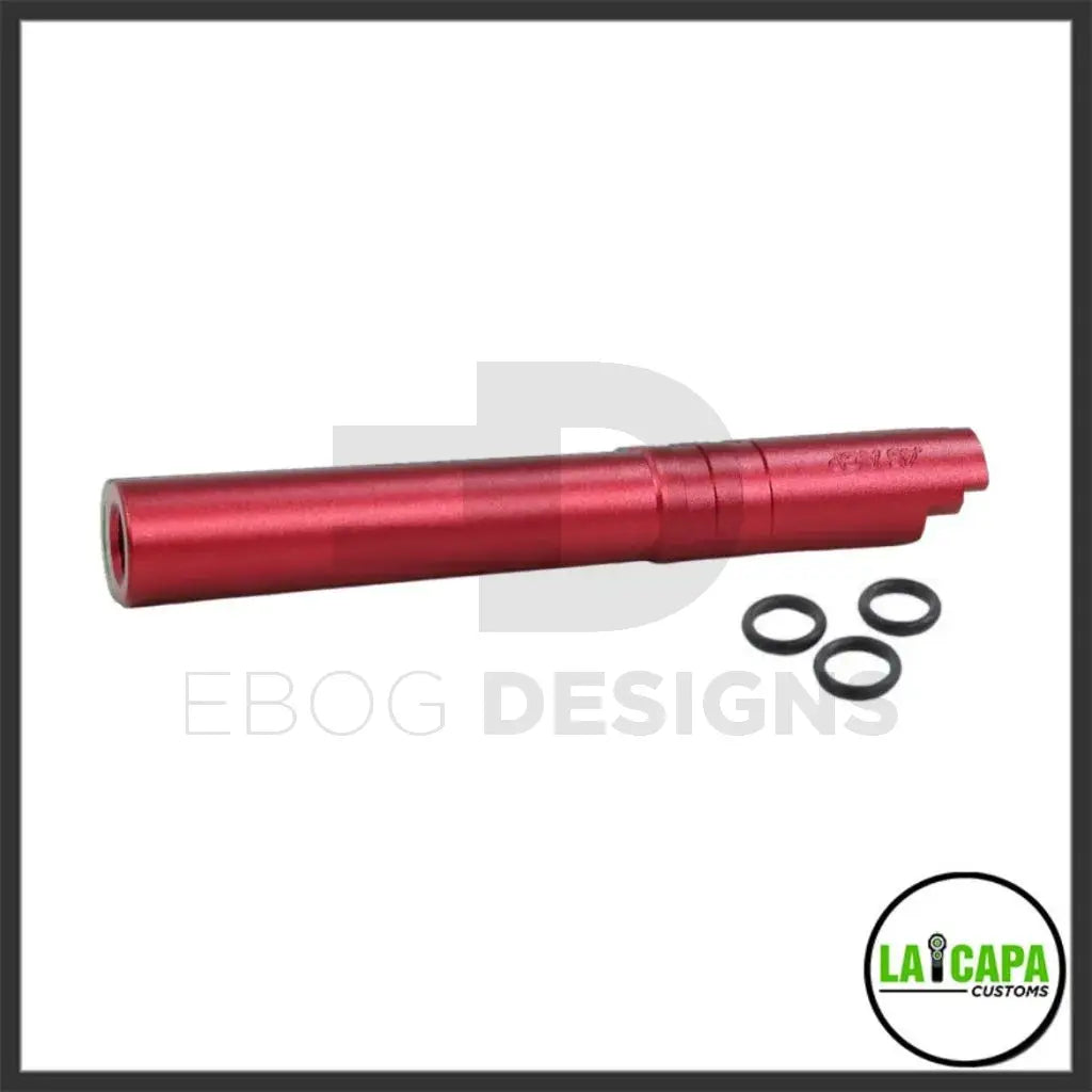 LA Capa Customs 5.1 Aluminum Threaded Outer Barrel - Red lacapacustoms - Airsoft 