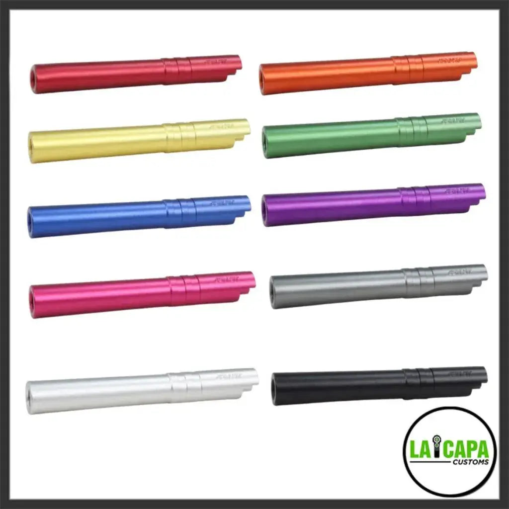 LA Capa Customs 5.1 Aluminum Threaded Outer Barrel - Red lacapacustoms - Airsoft 